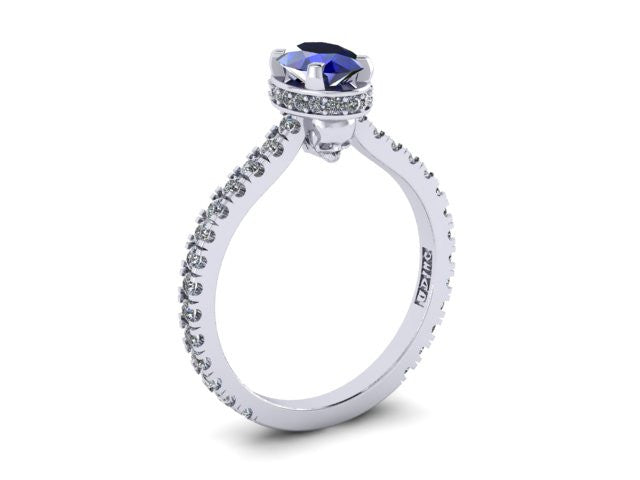 Secret Skull Engagement Ring-UDINC0528