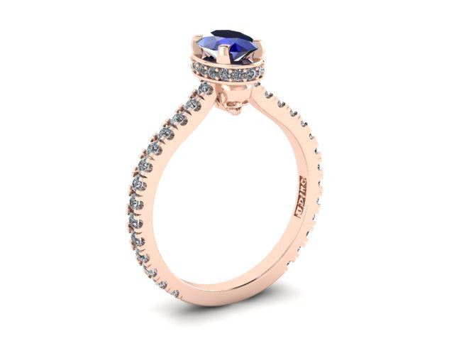 Secret Skull Engagement Ring-UDINC0528