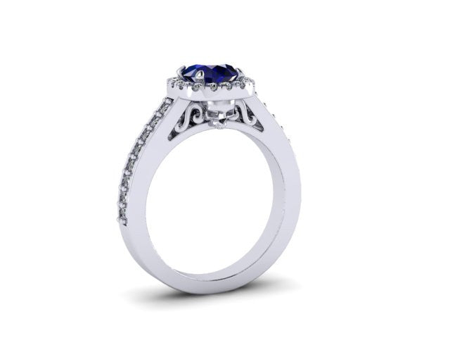 Secret Skull Engagement Ring-UDINC0536