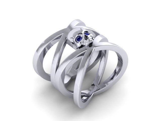 Double Cross Single Skull Band-UDINC0508