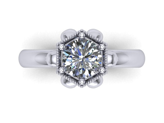 Secret Skull Engagement Ring -UDINC0530