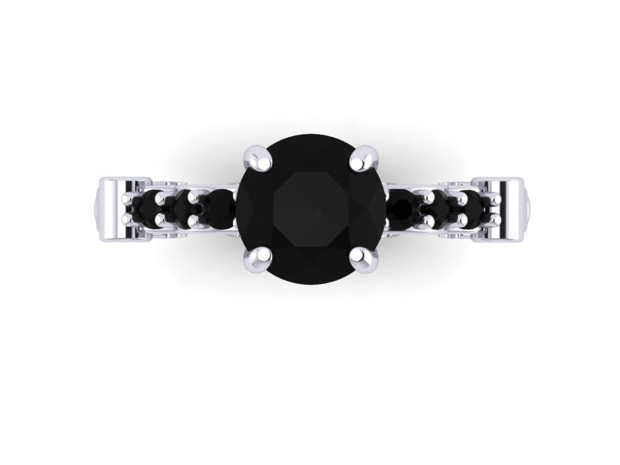 Secret Skull Engagement Ring-UDINC0623