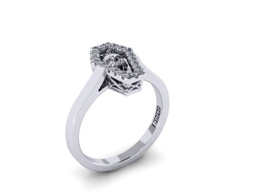 Diamond Coffin Ring-UDINC0521