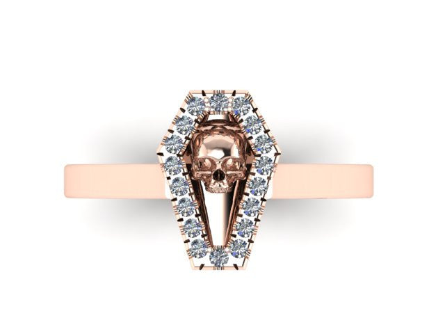 Diamond Coffin Ring-UDINC0521
