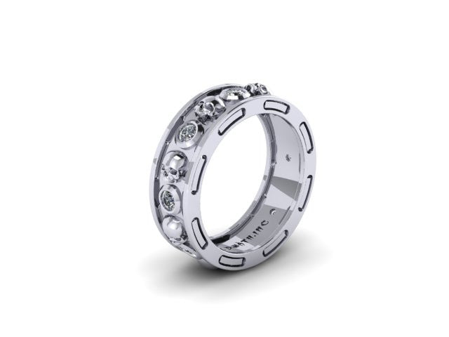 Bezel Skull Eternity Band-UDINC0400