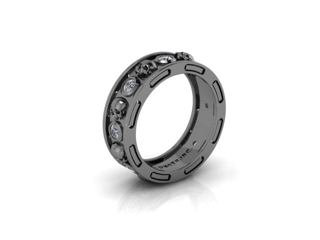Bezel Skull Eternity Band-UDINC0400