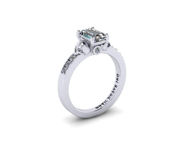 Secret Skull Engagement Ring-UDINC0341