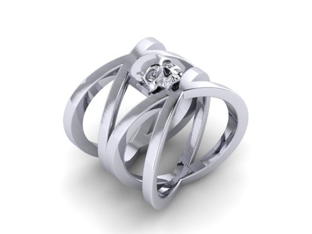 Double Cross Single Skull Band-UDINC0508