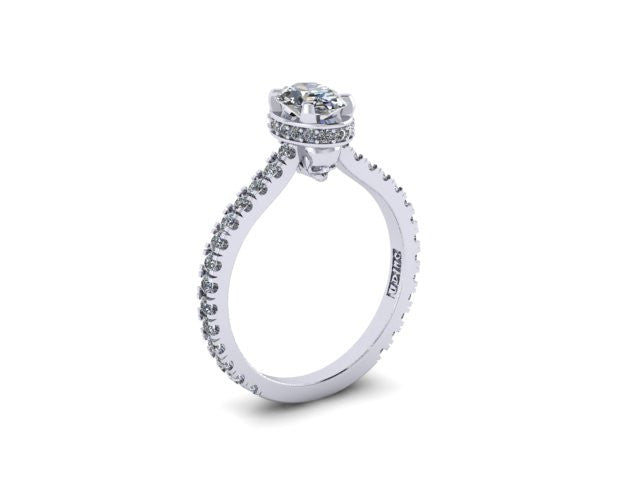 Secret Skull Engagement Ring-UDINC0528