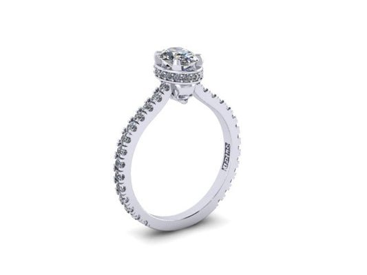 Secret Skull Engagement Ring-UDINC0528