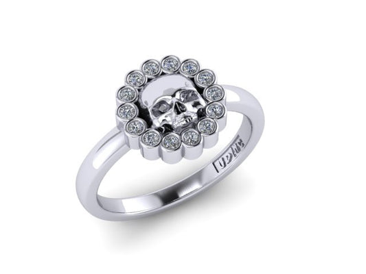 Circle Skull Ring-UDINC0571