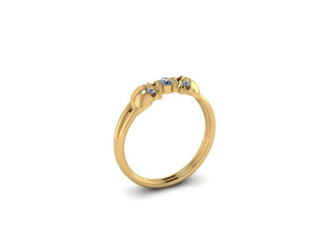 Skull Bezel Ring-UDINC0495