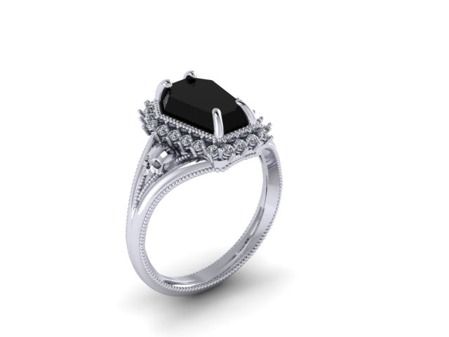 Secret Skull Engagement Ring -UDINC0779