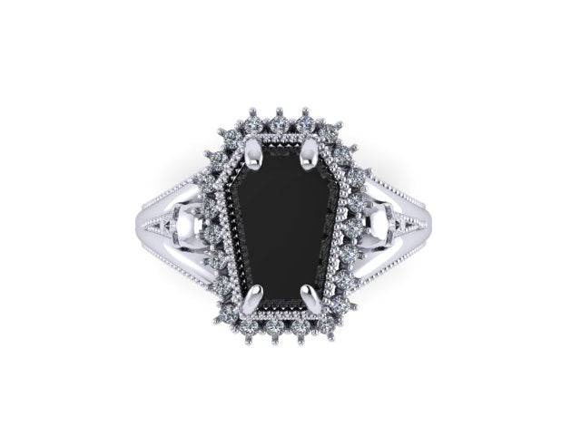 Secret Skull Engagement Ring -UDINC0779