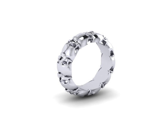 Thicker Skull Eternity Band Solid-UDINC0328