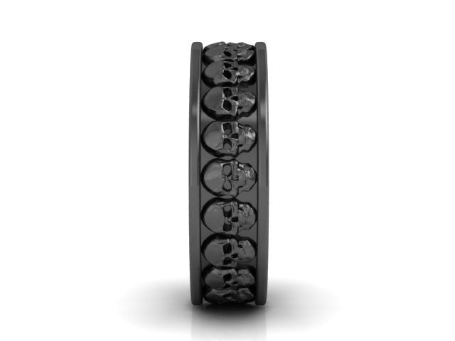 Thicker Repeating Skull Band-UDINC0327