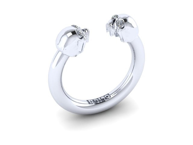 Larger Double Head Skull Band-UDINC0420