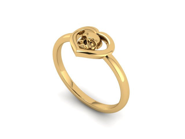 Skull Heart Ring- UDINC0580