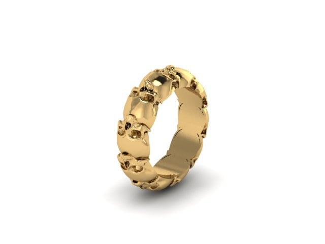 Thicker Skull Eternity Band Solid-UDINC0328