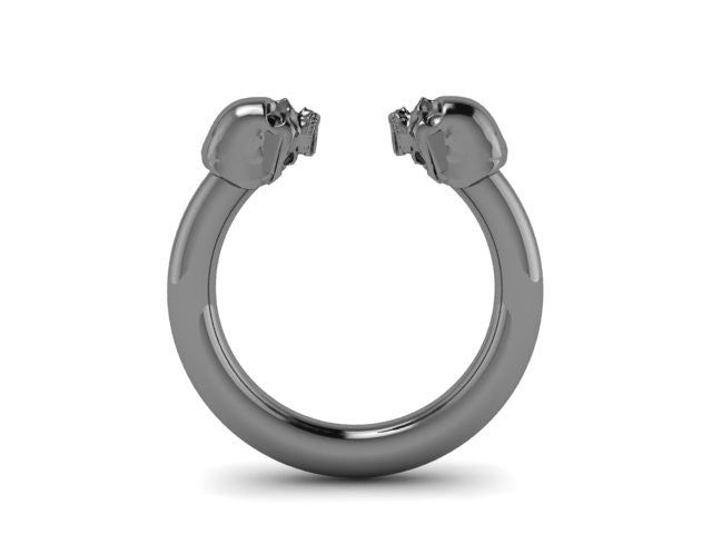 Larger Double Head Skull Band-UDINC0420
