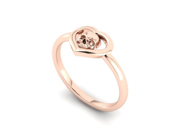 Skull Heart Ring- UDINC0580