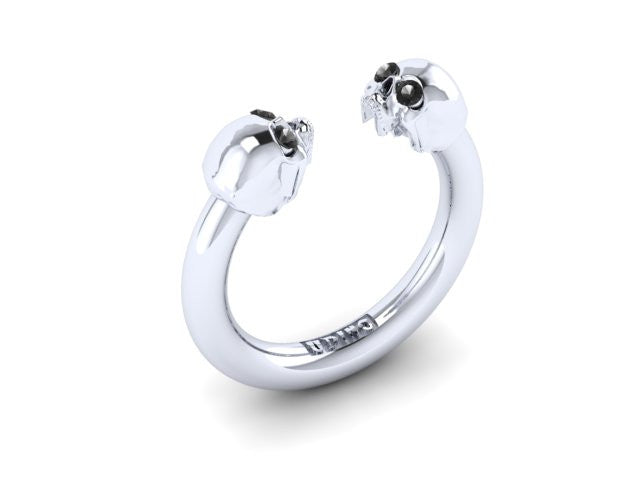 Larger Double Head Skull Band-UDINC0420
