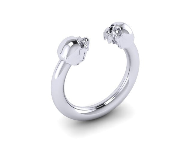 Larger Double Head Skull Band-UDINC0420