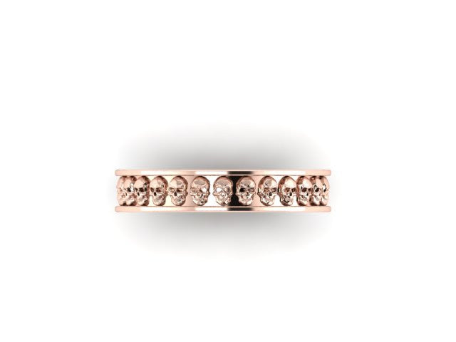 Thinner Repeating Skull Band-UDINC0327