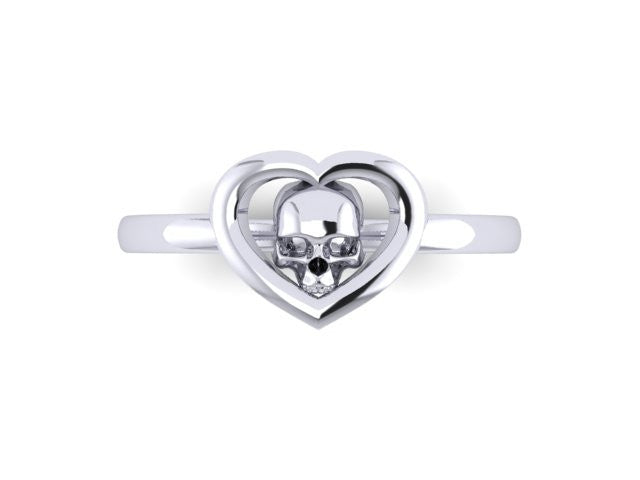 Skull Heart Ring- UDINC0580