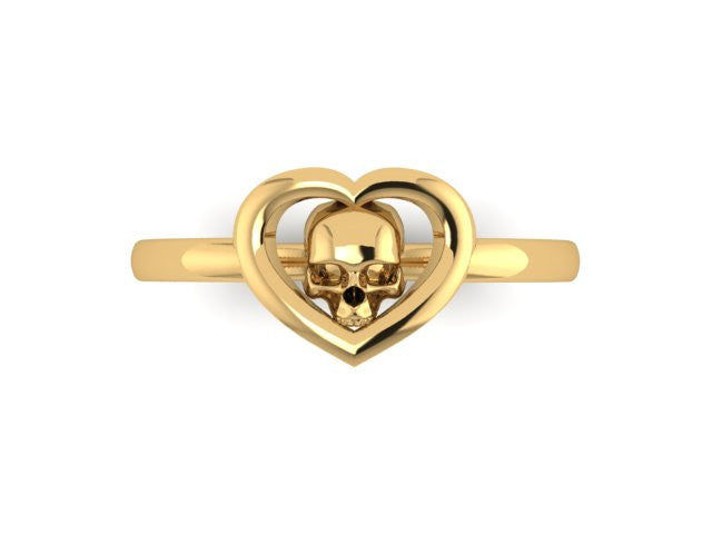 Skull Heart Ring- UDINC0580