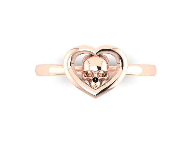 Skull Heart Ring- UDINC0580