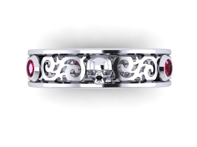 Micro Skull Bezel Ring- UDINC0540