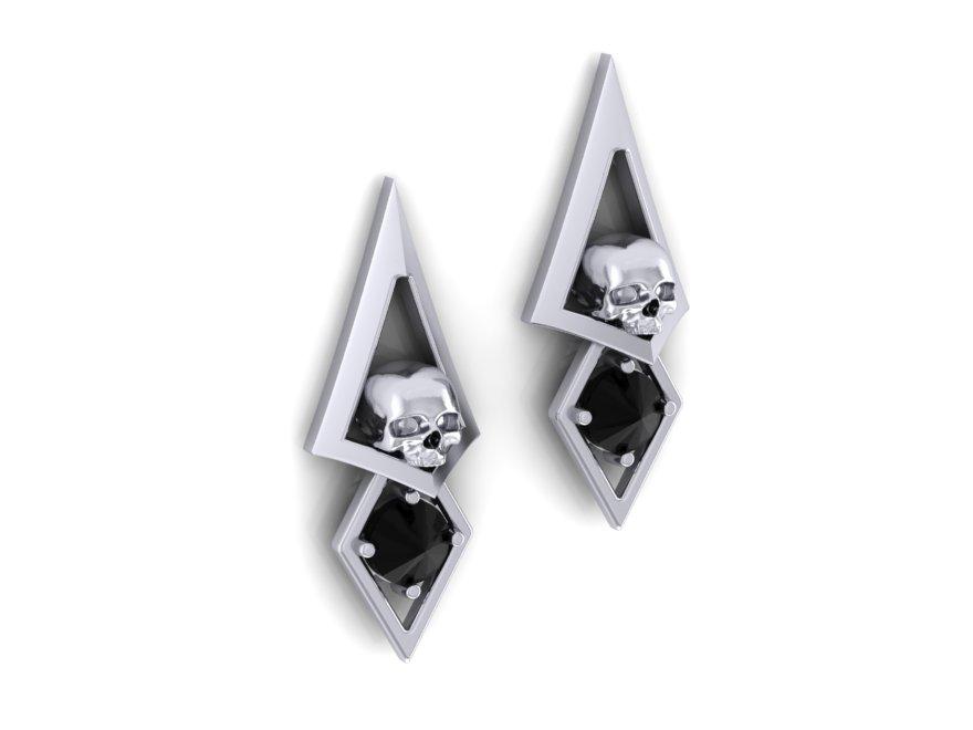 Triangle Dangle Earrings-UDINC0621