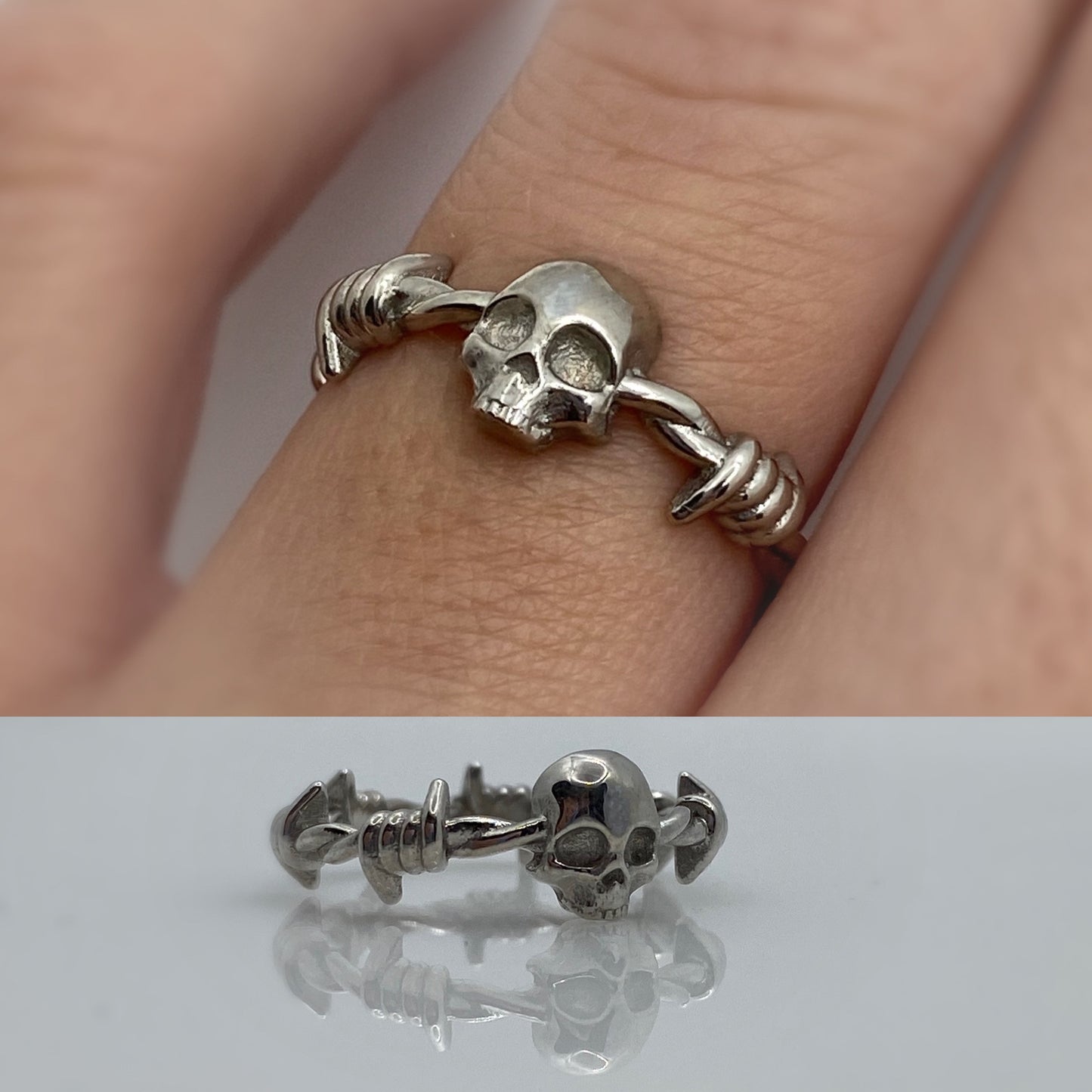 Barbed Skull Ring- UDINC0702