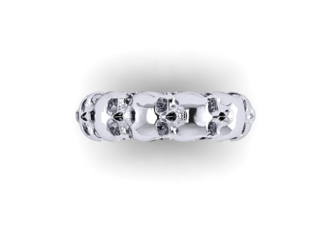 Thicker Skull Eternity Band Solid-UDINC0328