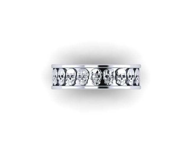 Thicker Repeating Skull Band-UDINC0327