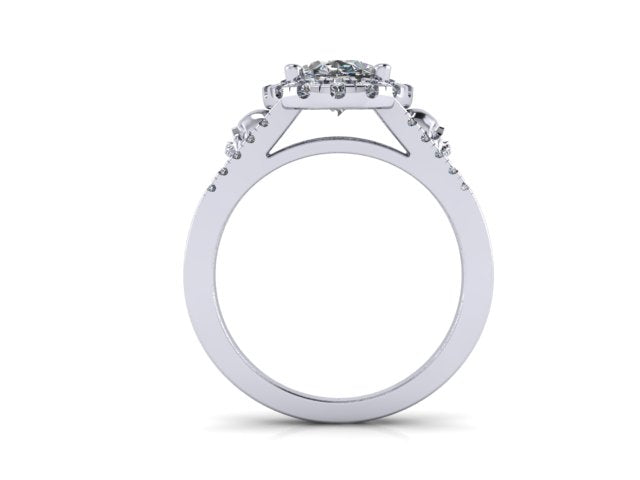 Secret Skull Engagement Ring-UDINC0685
