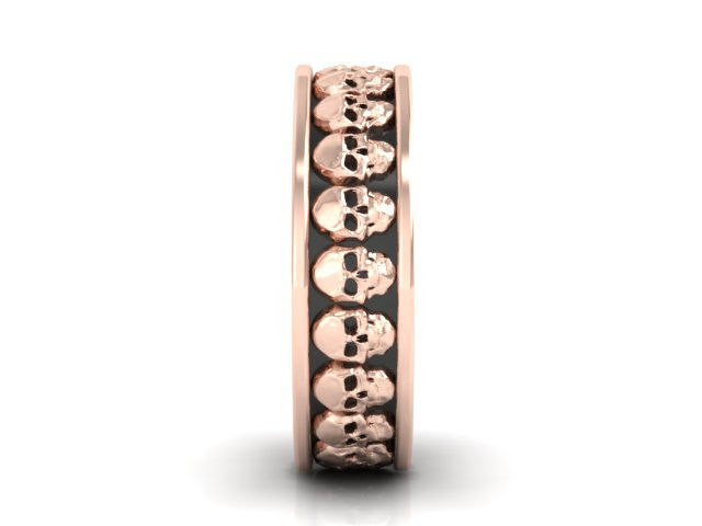 Thicker Repeating Skull Band-UDINC0327