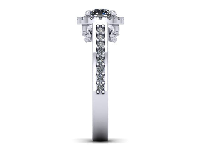 Secret Skull Engagement Ring-UDINC0536