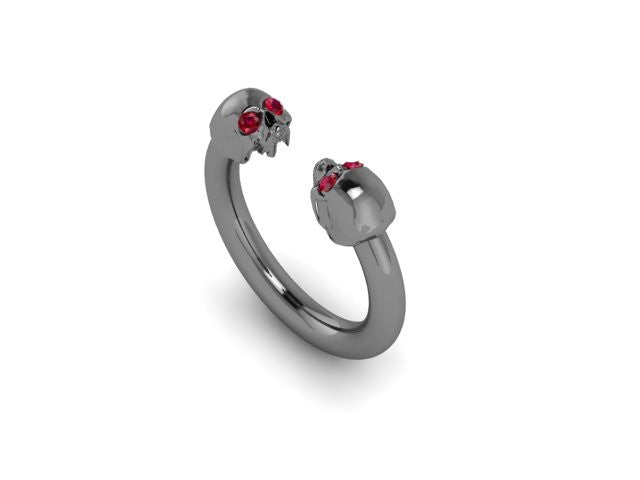 Larger Double Head Skull Band-UDINC0420