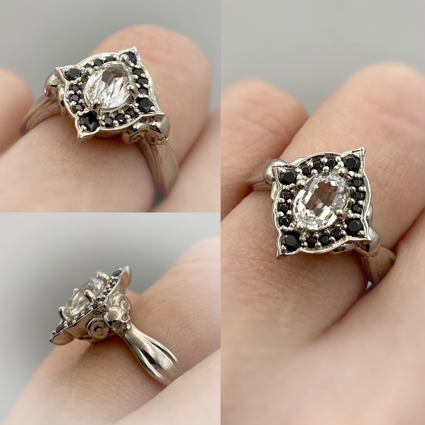 Secret Skull Engagement Ring-UDINC0731