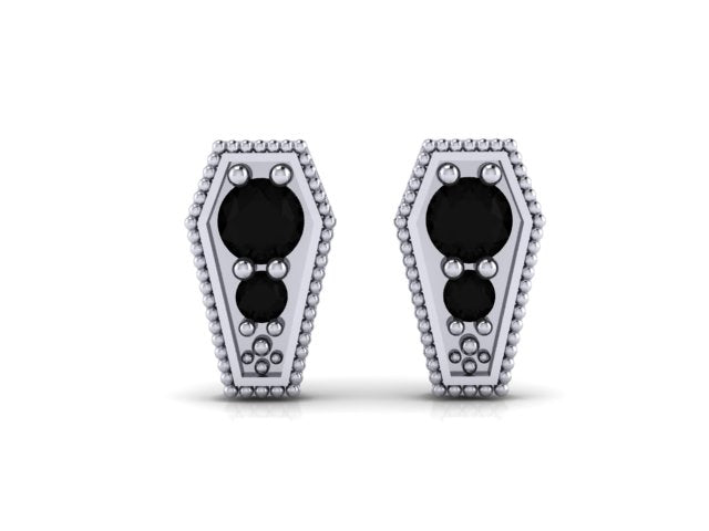 Coffin Stud Earrings-UDINC0672