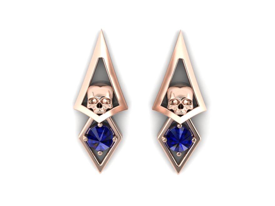 Triangle Dangle Earrings-UDINC0621