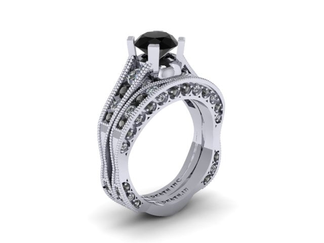 Secret Skull Engagement Ring-UDINC0323