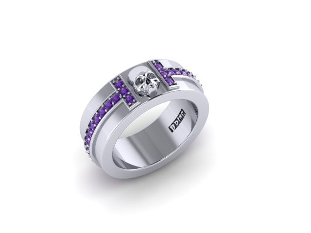 'Til Death Eternity Style Wedding Band-UDINC0534