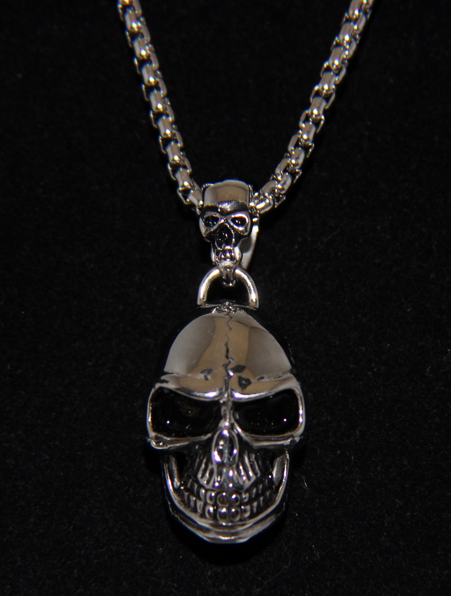 Stainless Steel Small Skull Pendant- UDINC0476