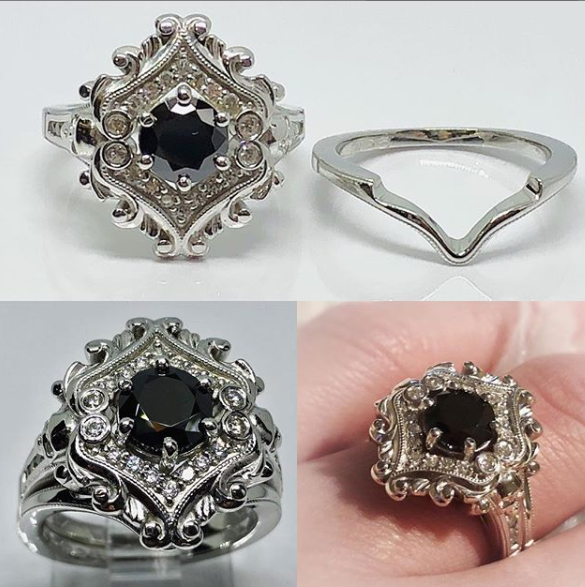 Secret Skull Engagement Ring-UDINC0653