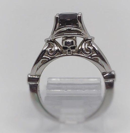 Secret Skull Engagement Ring-UDINC0425