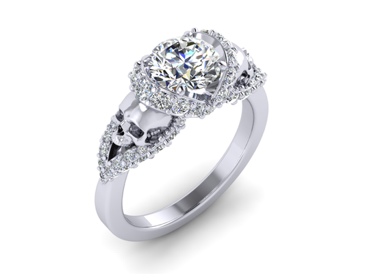 Skull wedding rings sale