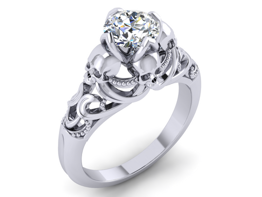 Engagement rings with clearance skulls